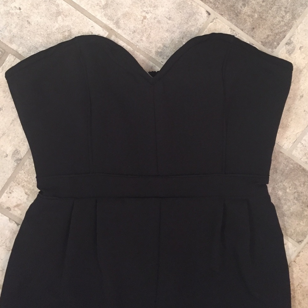 Black pant romper
